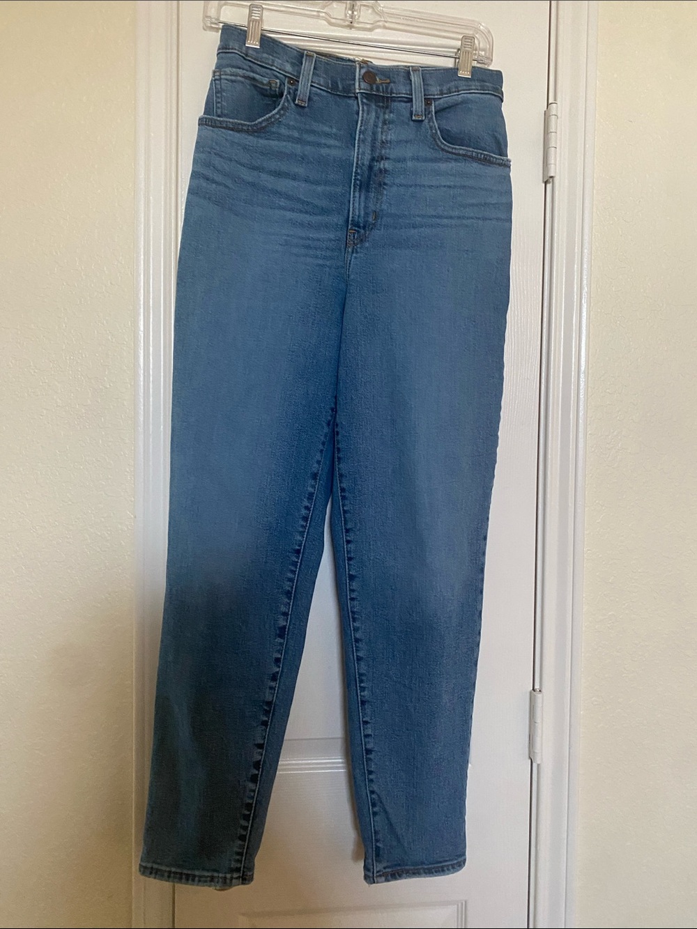 Levi's High-Rise Straight-Leg Jeans in Blue Wash